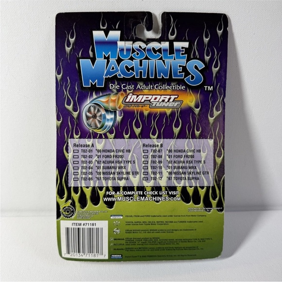 Muscle Machines Import Tuner 2000 Honda Civic Hatchback Yellow 1:64 Diecast New - Picture 5 of 6